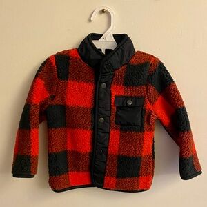 Joe Fresh Buffalo Plaid Sherpa Jacket
